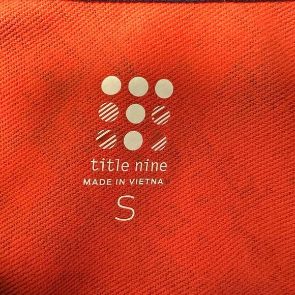 Title Nine Mercury Long Sleeve Hooded Dress Blue Geometric Small - Picture 6 of 12